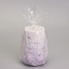 Свеча "Ваза. Мрамор" в подсвечнике из гипса с гранями,7х10см,мрамор с фиолетовыми полосками - Фото 4