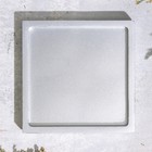 Подсвечник квадратный из гипса,10х1,5см,серебро - Фото 3