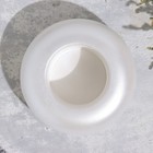 Подсвечник "Полноторие" из гипса малый,9х2,5см,белый парламутр - Фото 3