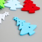 НАКЛЕЙКИ из фетра "Ёлочка" 4,5х6 см (набор 6 шт) - фото 24652346