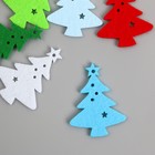 НАКЛЕЙКИ из фетра "Ёлочка" 4,5х6 см (набор 6 шт) - фото 24652347