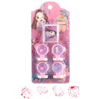 УЦЕНКА Печать цветная «Русалочка», набор 4 шт., штемпельная подушка - Фото 1