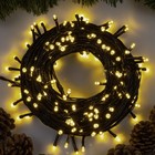 УЦЕНКА Гирлянда «Нить» 20 м, IP20, тёмная нить, 200 LED, свечение тёплое белое, 8 режимов, 220 В - фото 13815989