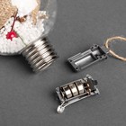 УЦЕНКА Набор ёлочных шаров «Зимний лес» 3 шт, от батареек, 1 LED, свечение тёплое белое - Фото 3