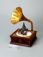УЦЕНКА Светодиодная фигура «Рождественский граммофон» 24.5 × 35.5 × 22.5 см, полистоун, батарейки ААх3 (не в комплекте), USB, свечение мульти - фото 13816012