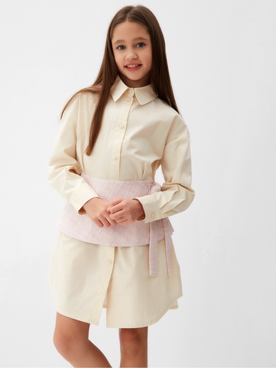 Юбка(баска) для девочки MINAKU: PartyDress, цвет розовый, рост 128 см