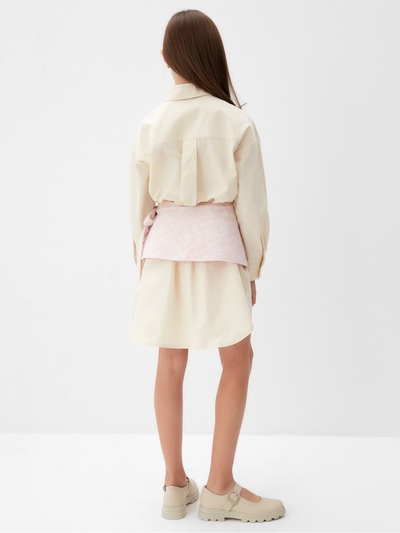 Юбка(баска) для девочки MINAKU: PartyDress, цвет розовый, рост 128 см