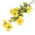 цветы искусственные 110 см клематис желтый - Фото 1
