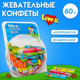 Жевательные конфеты LOVE IS  ассорти 6*60 шт*20г сфера 10227786