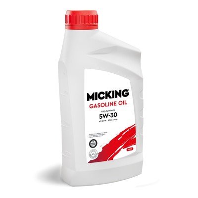 Масло моторное Micking Gasoline Oil MG1, 5W-30 SP/RC, синтетическое, 1 л