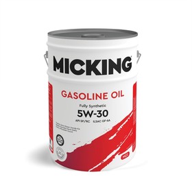 Масло моторное Micking Gasoline Oil MG1, 5W-30 SP/RC, синтетическое, 20 л