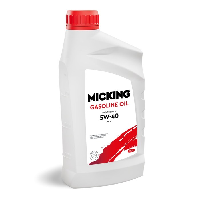 Масло моторное Micking Gasoline Oil MG1, 5W-40 SP, синтетическое, 1 л - Фото 1