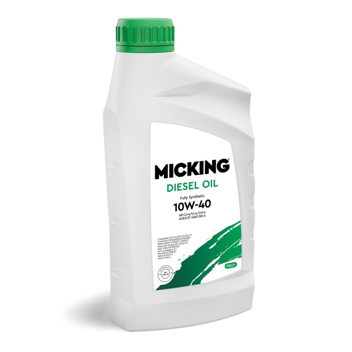 Масло моторное Micking Diesel Oil PRO1, 10W-40 CJ-4/CI-4/CH-4 E7 A3/B3, синтетическое, 1 л   1023526 - Фото 1