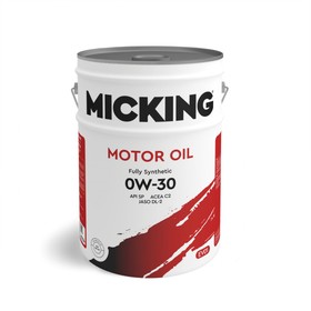 Масло моторное Micking Motor Oil EVO1, 0W-30 API SP ACEA C2 , синтетическое, 20 л