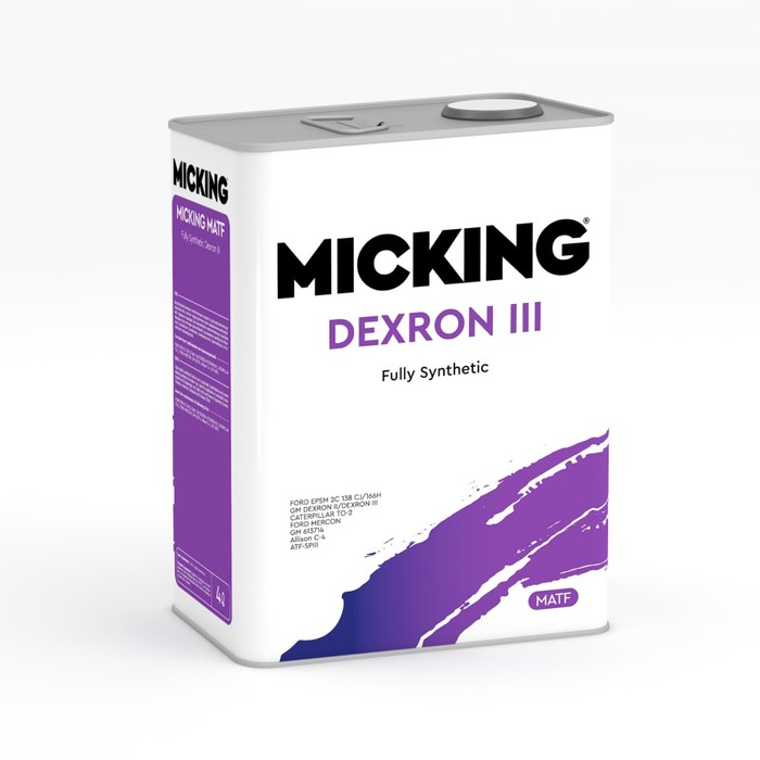 Масло трансмиссионное Micking ATF, DEXRON III, 4 л - Фото 1