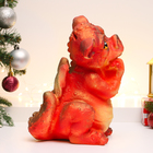 Копилка "Дракон Ушастик" 26х20см, красный с золотом - фото 24131331