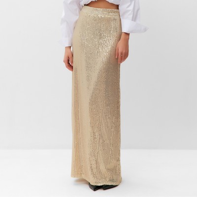 Юбка женская из пайеток MIST, размер 42, золотой