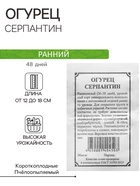 Семена Огурец "Серпантин", 1 г - Фото 1