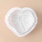 Форма для выпечки и муссовых десертов KONFINETTA «Сердце с бантом», 19×17×6,5 см, цвет белый - Фото 3