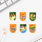 Магнитные закладки для книг, 6 шт. на подложке «23 февраля: Юный герой» - Фото 2