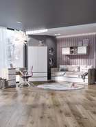 Шкаф двухстворчатый для одежды «Челси», с ящиками, 902×514×1796 мм, цвет белый глянец/дуб сонома - Фото 4