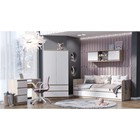 Шкаф двухстворчатый для одежды «Челси», с ящиками, 902×514×1796 мм, цвет белый глянец/дуб сонома - Фото 4