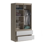 Шкаф двухстворчатый для одежды «Челси», с ящиками, 902×514×1796 мм, цвет белый глянец/дуб сонома - Фото 3