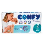 Подгузники CONFY Premium 3-6 кг (размер 2) 40 шт 10137583 - фото 11733096