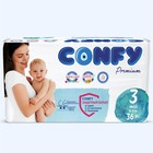 Подгузники CONFY Premium 4-9 кг (размер 3) 36 шт 10137584 - фото 11733099