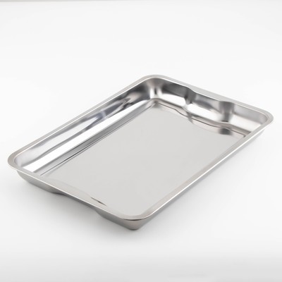 УЦЕНКА Поднос из нержавеющей стали, 49×34×4.5 см, 430 сталь