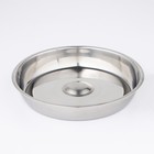 УЦЕНКА Крышка-Клош из нержавеющей стали, 28×28×4,5 см, круглая - Фото 3