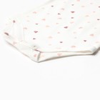 Боди с длинным рукавом, цвет молочный, рост 62 см - фото 23388256