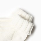 Носочки вязаные для новорожденных, цвет молочный, 3-6 мес - фото 24344472