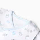 Кофточка детская, цвет белый/голубой, рост 50 см - фото 23388303