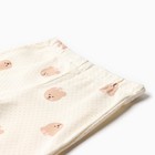 Пижама детская, цвет бежевый, рост 122-128 см - фото 27197469