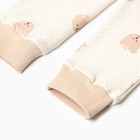 Пижама детская, цвет бежевый, рост 122-128 см - фото 27197470