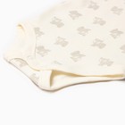 Боди детское, цвет бежевый, рост 80 см - Фото 4