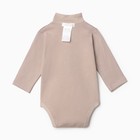 Боди детское, с длинным рукавом, цвет капучино, рост 74 см - фото 24998293