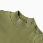 Боди детское, с длинным рукавом, цвет хаки, рост 74 см - фото 24998310