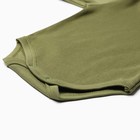 Боди детское, с длинным рукавом, цвет хаки, рост 74 см - фото 24998312