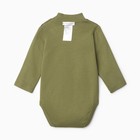 Боди детское, с длинным рукавом, цвет хаки, рост 74 см - фото 24998313