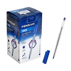 Ручка шариковая масляная Pensan Triball, узел-игла 0.5 мм, шестигранная, чернила синие - фото 320914980