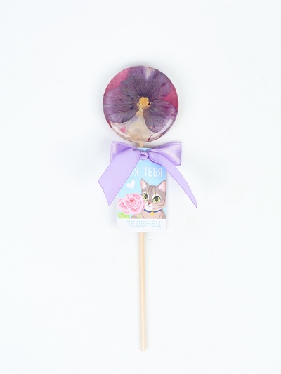 Леденец на палочке «Для тебя» вкус: персик, БЕЗ САХАРА, 30 г