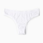 Трусы женские бразильяна, цвет белый, размер XL - фото 23418239