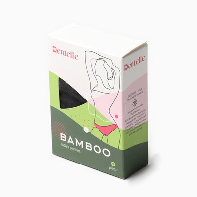 Трусы женские бразильяна Dentelle, чёрные, размер XL