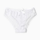 Трусы женские бразильяна, цвет белый, размер 48 (L) - фото 23418315