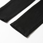 Джинсы утеплённые женские, цвет чёрный, размер 29 (44/46) - Фото 8