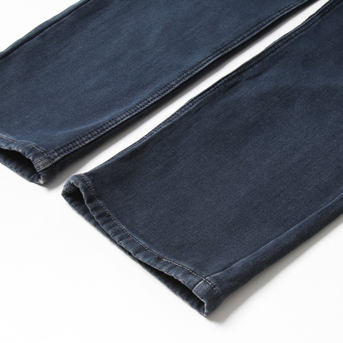 Джинсы утеплённые мужские, цвет тёмно-синий размер 32 (48)