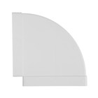 Отвод ZEIN, плоский, горизонтальный, вентиляционный, 60 х 204 мм - фото 23340901