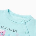 Боди для девочки, цвет мятный, рост 86 см - фото 39826466